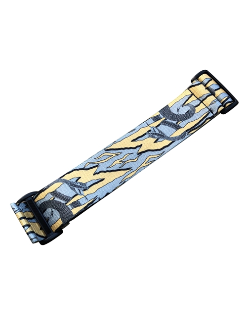 Goldman Snakestripe LE Universal Mask Strap GrayGold Mask Straps