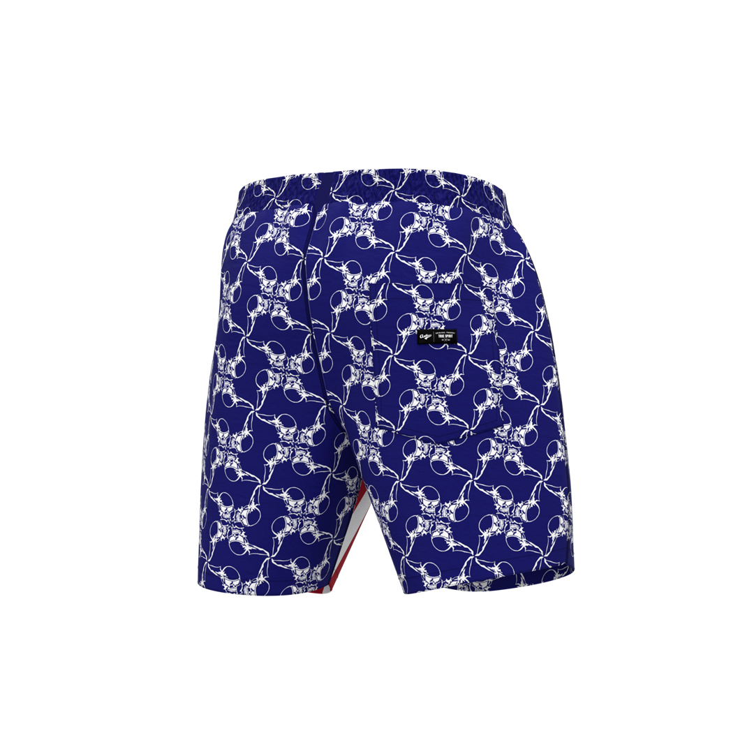 America Flying Skulls Swim Trunks - Red/White/Blue | Shorts & Swim ...